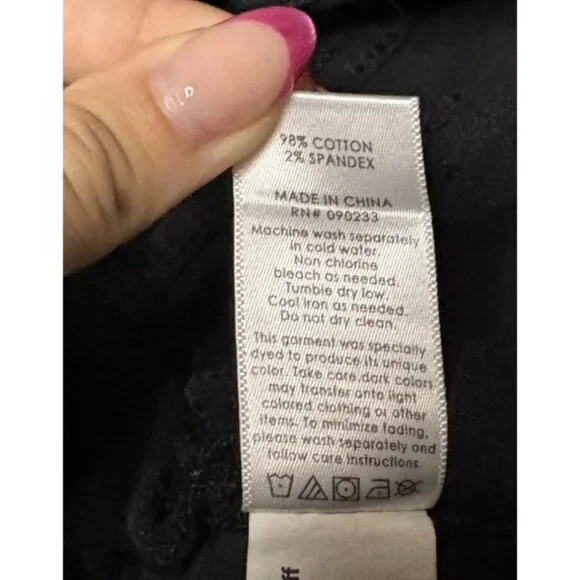 Pacsun Black Denim Overall Shorts With Lace-Up Front Women Size Small - Picture 13 of 13